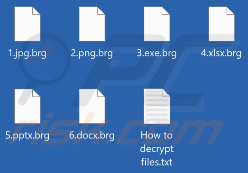 TargetCompany Ransomware verschlüsselte Dateien (.brg)