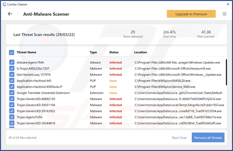 1xExujJunyRVG8MWnEgxdHkVwW7xSzntZ Malware Erkennungen durch Combo Cleaner