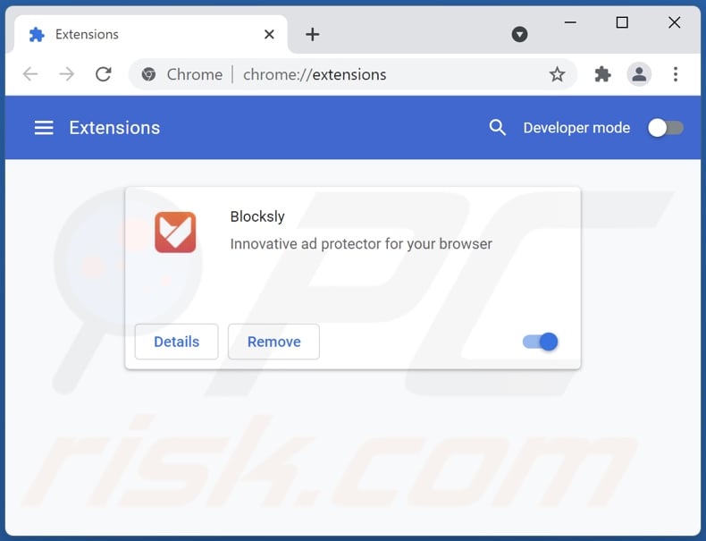 Blocksly Werbung von Google Chrome entfernen Schritt 2