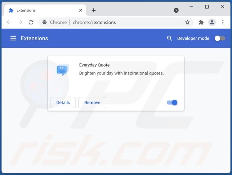 Everyday Quote Werbung von Google Chrome entfernen Schritt 2