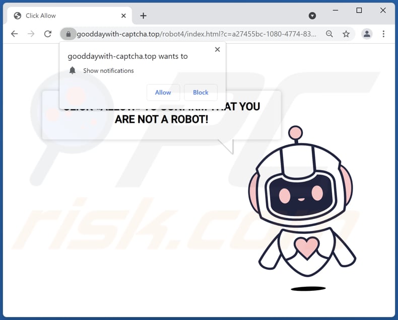 gooddaywith-captcha[.]top Werbung