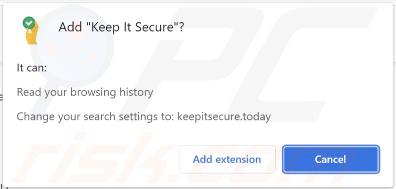 Keep It Secure Browserentführer bittet um Genehmigungen