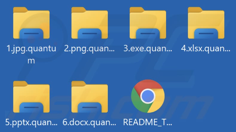 Von Quantum Ransomware verschlüsselte Dateien (.quantum Erweiterung)