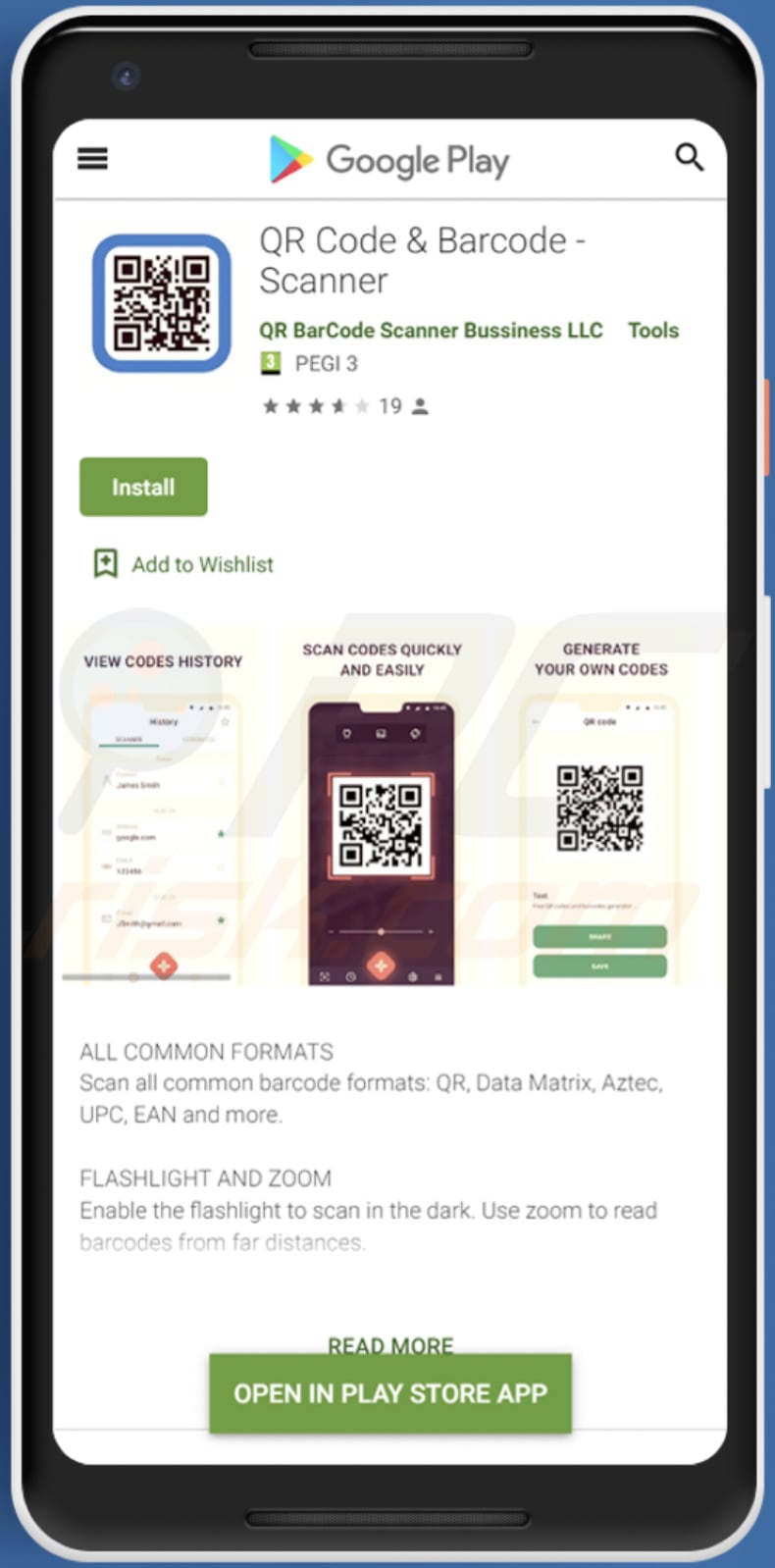 TeaBot Malware auf Google Play als Qr und Barcodescanner