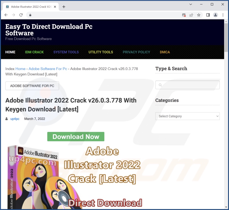 Downloadseite für geknacket Software fördert 17uoEtuihi6Lsg4hdedT7PUhF4FNgBPD2F Malware