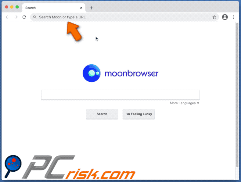 moon browser Adware feed.moonbrowser.com leitet weiter auf google.com