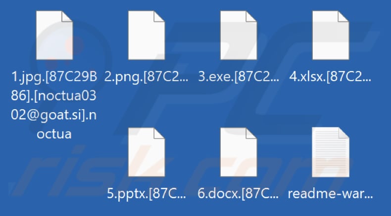 Von Noctua Ransomware verschlüsselte Dateien (.noctua Erweiterung)