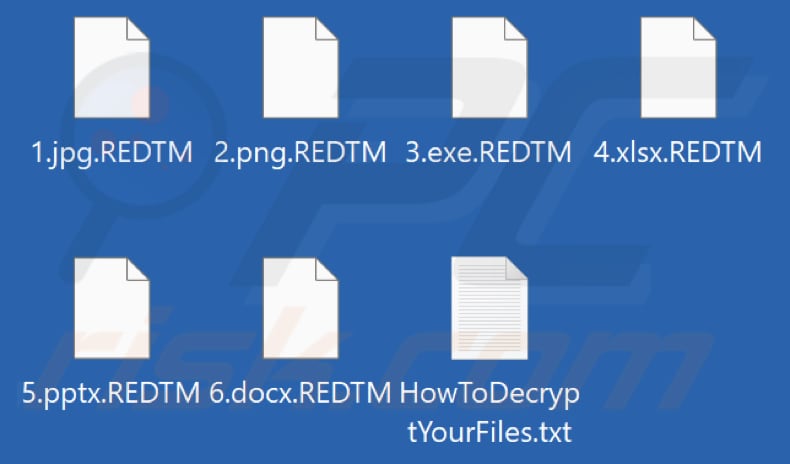 Von RED TEAM Ransomware verschlüsselte Dateien (.REDTM Erweiterung)