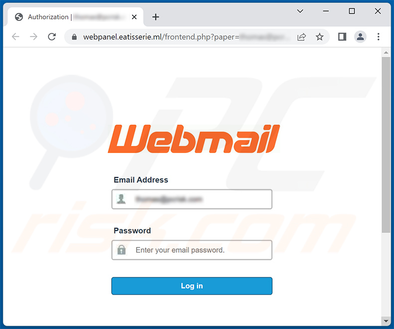 Über Unzustellbare E-Mails mit dem Thema Spam geförderte Phishing-Seite (2022-04-26)