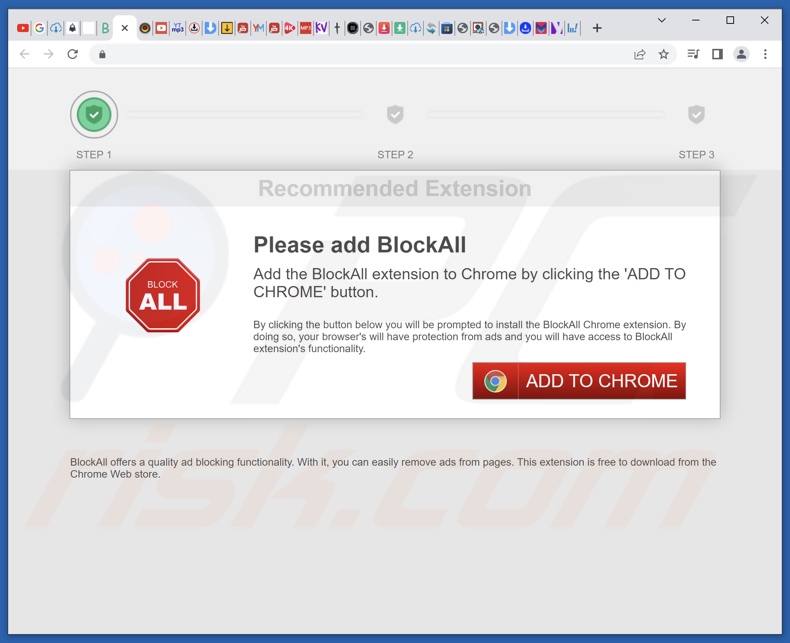 BlockAll - block ads Adware Werbseseite 2