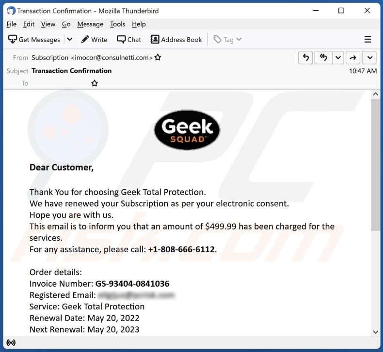 Top 10+ what is the geek squad 1 So erkennt man Betrügereien, wie den "Geek Squad" E-Mail Betrug