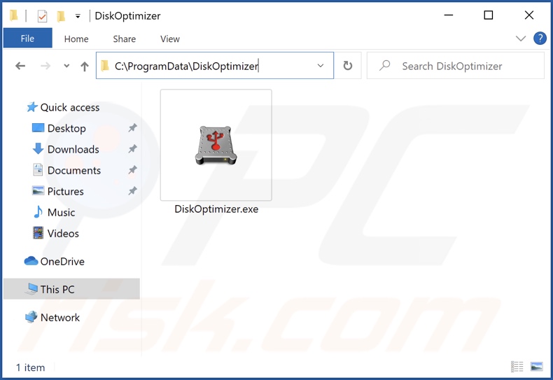 DiskFresh Malware Installationsordner