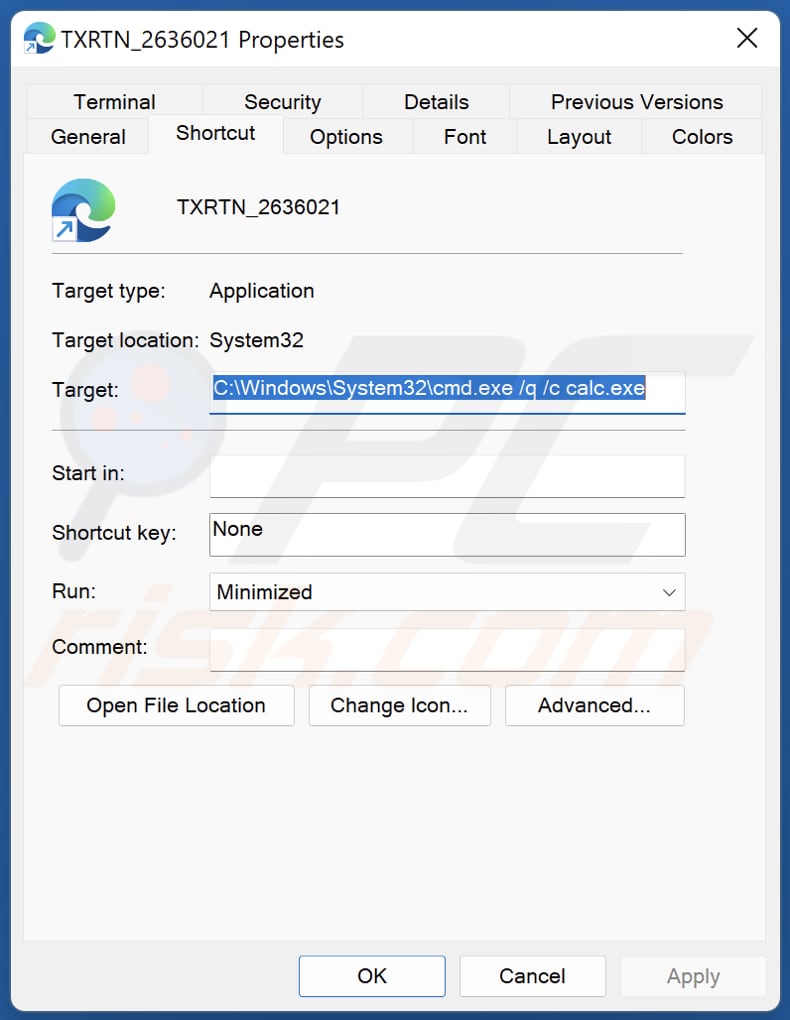 Windows Calculator Malware