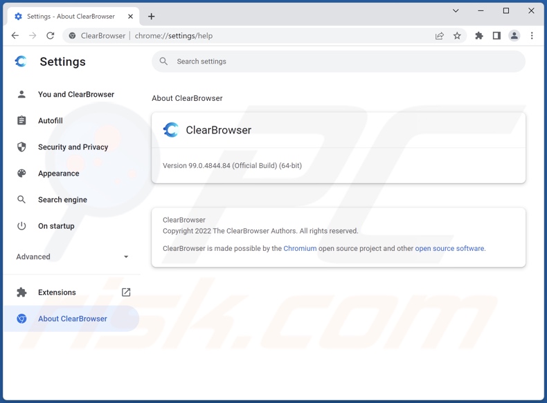 ClearBrowser Adware detaillierte Info