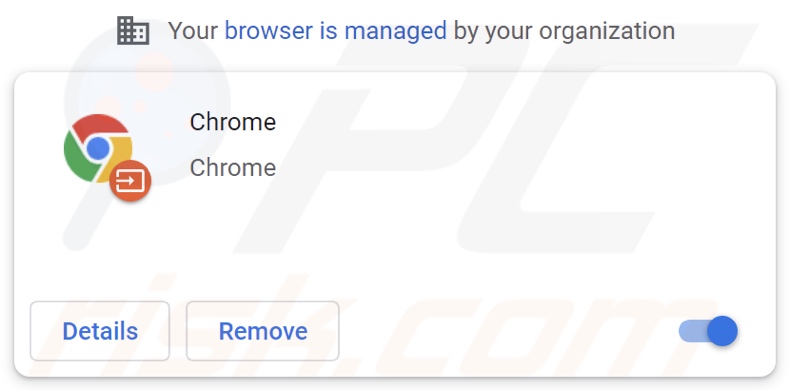 Gefälschte Chrome Erweiterung