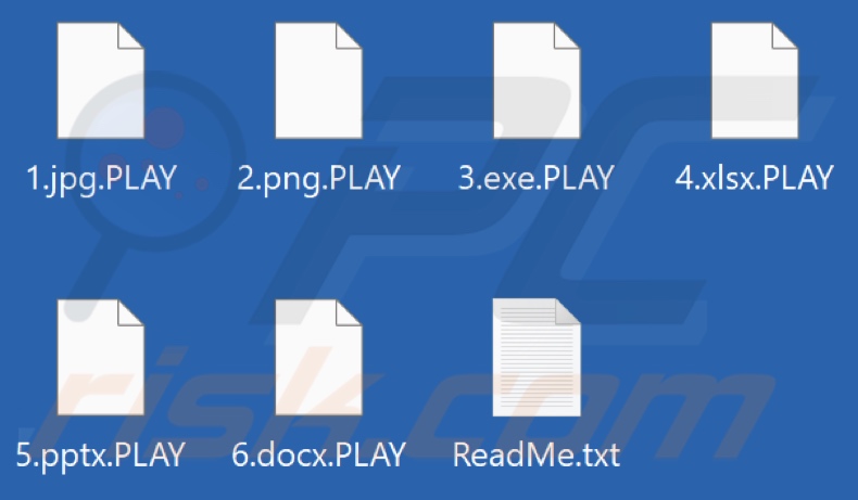 Von PLAY Ransomware verschlüsselte Dateien (.PLAY Erweiterung)