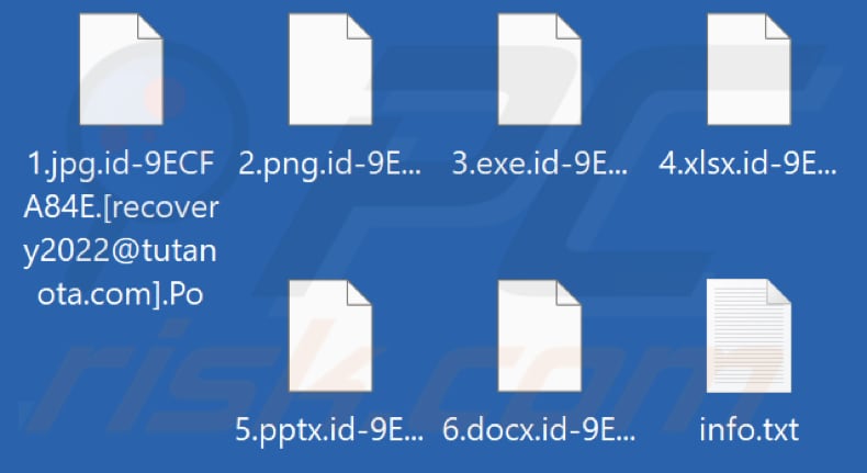 Von Po Ransomware verschlüsselte Dateien (.po Erweiterung)