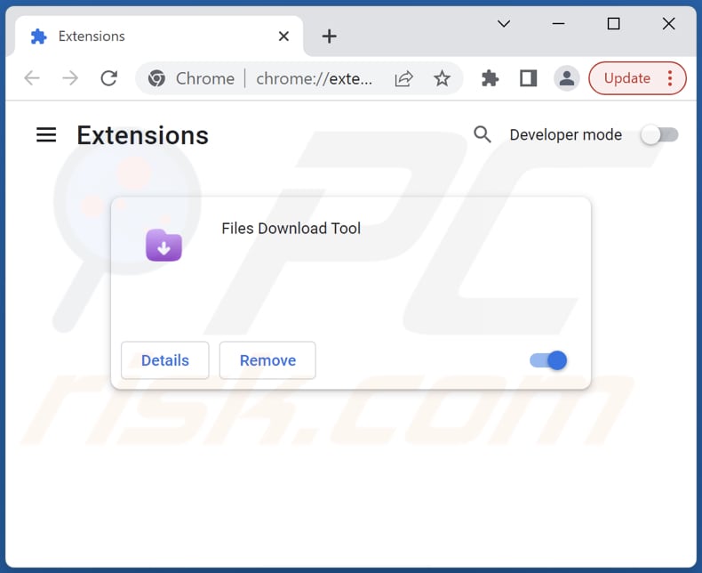 Files Download Tool Adware von Google Chrome entfernen Schritt 2