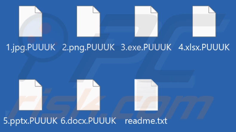 Von MONTI Ransomware verschlüsselte Dateien (Erweiterung besteht aus fünf zufälligen Zeichen)