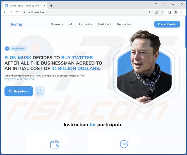 ELON MUSK Twitter Giveaway Betrug