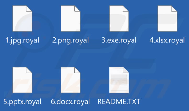 Von Royal Ransomware verschlüsselte Dateien (.royal Erweiterung)