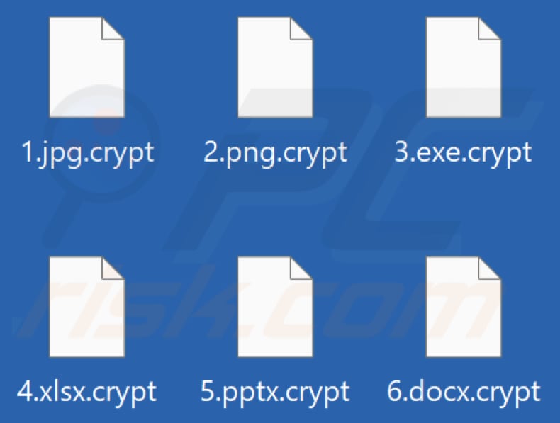 Von ARCrypter Ransomware verschlüsselte Dateien (.crypt Erweiterung)