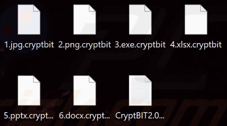 Von CryptBIT 2.0 Ransomware verschlüsselte Dateien (.cryptbit Erweiterung)