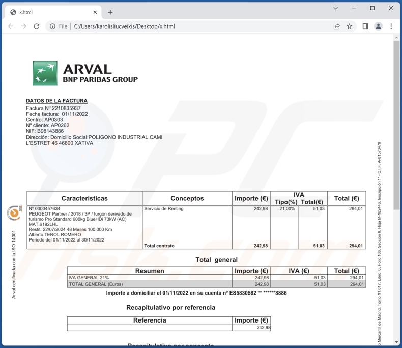 StrelaStealer Malware angezeigtes Umleitungsdokument