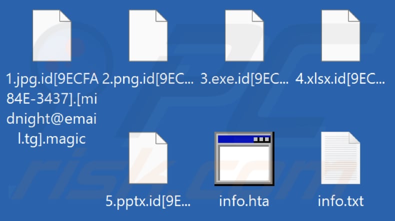 Von Magic Ransomware verschlüsselte Dateien (.magic Erweiterung)
