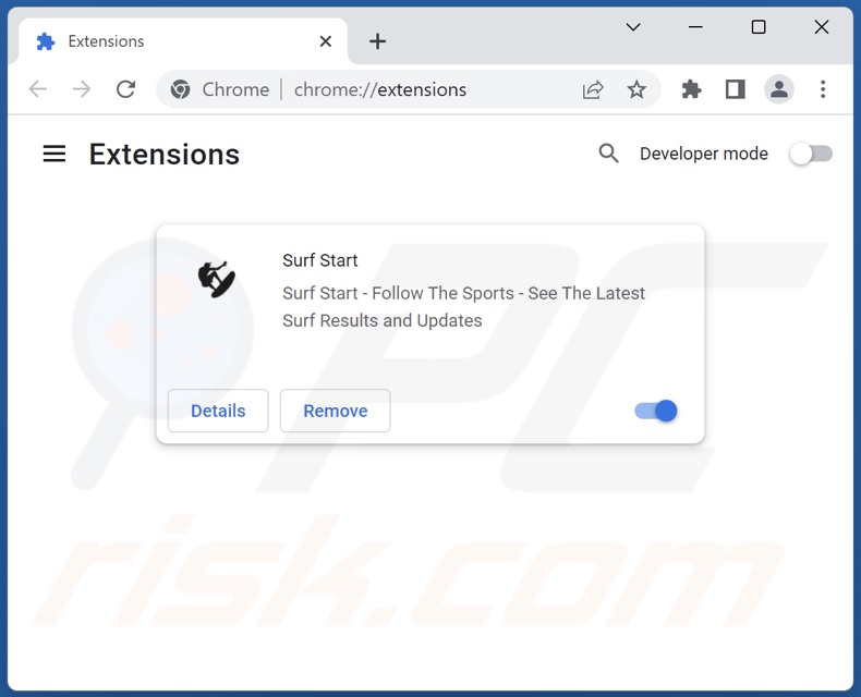 Mit search.nstart.online verwandte Google Chrome Erweiterungen entfernen