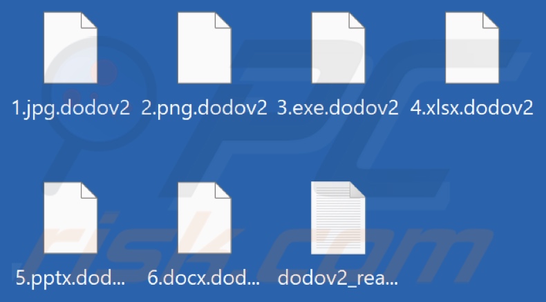 Von DODO Ransomware verschlüsselte Dateien (.dodov2 Erweiterung)