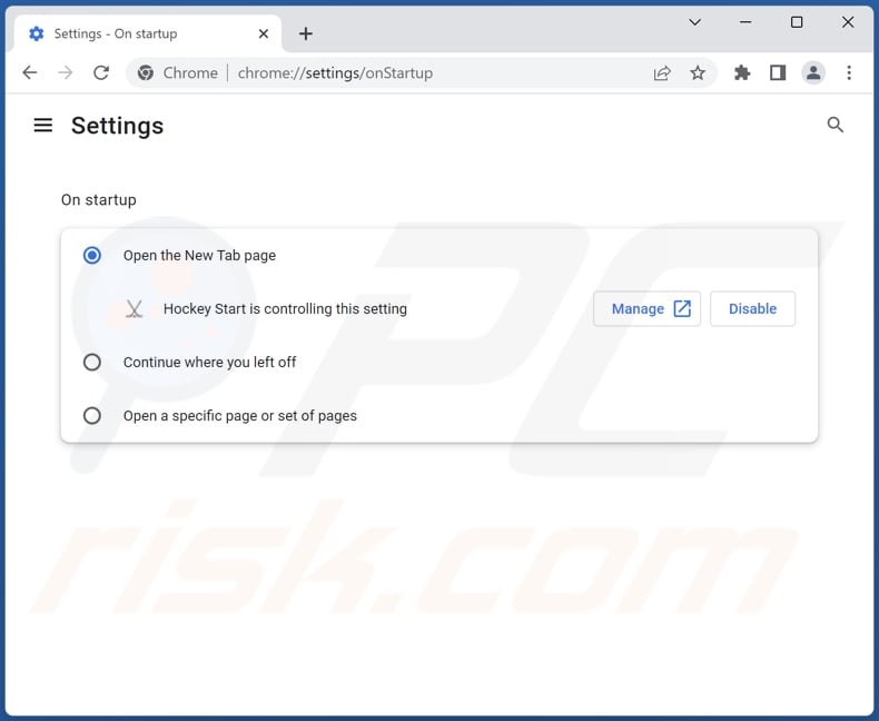 search.nstart.online von der Google Chrome Startseite entfernen