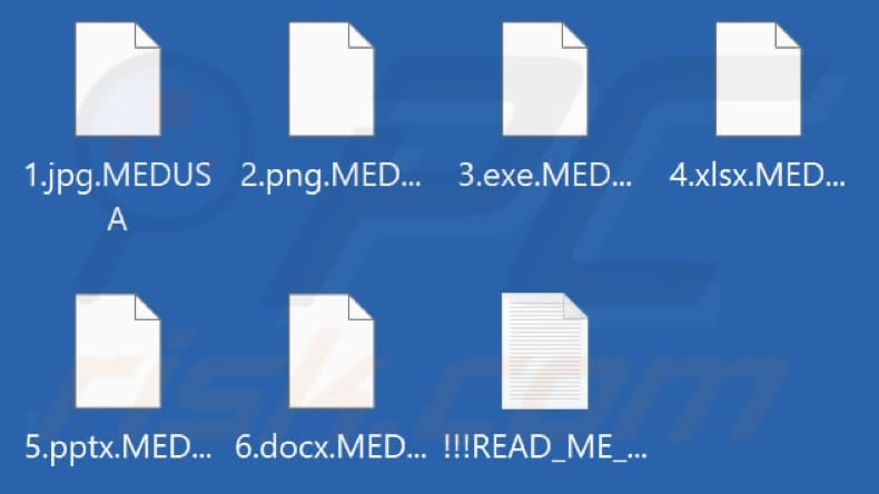 Von MEDUSA Ransomware verschlüsselte Dateien (.MEDUSA Erweiterung)