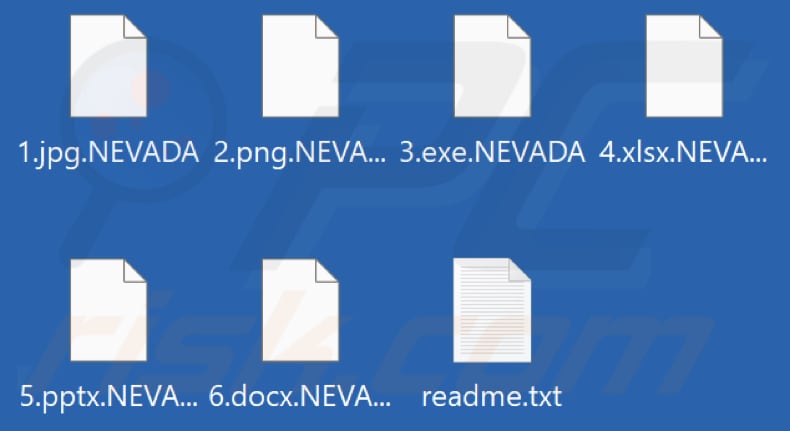Von NEVADA Ransomware verschlüsselte Dateien (.NEVADA Erweiterung)