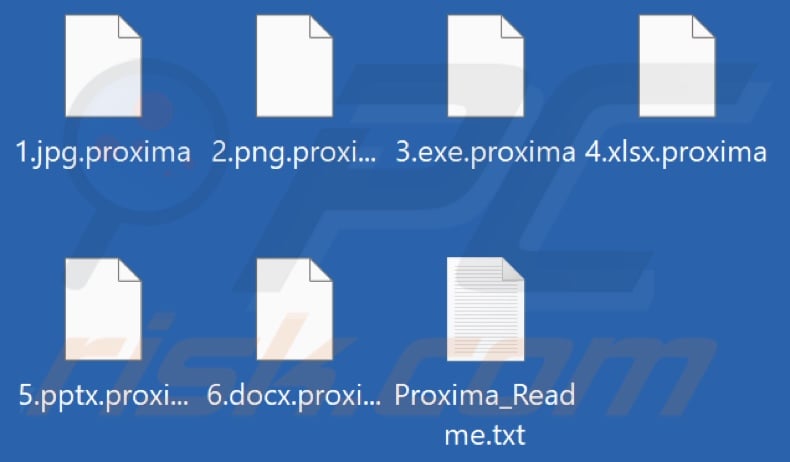 Von Proxima Ransomware verschlüsselte Dateien (.proxima Erweiterung)
