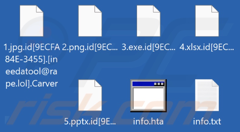 Von Carver Ransomware verschlüsselte Dateien (.Carver Erweiterung)