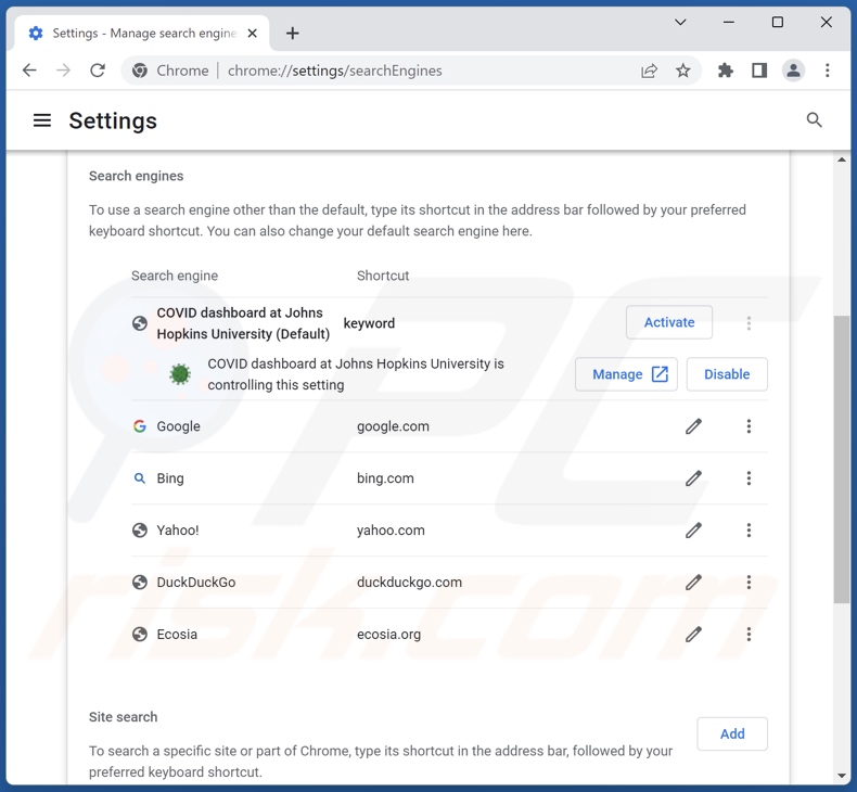 Die Google Chrome Standardsuchmaschine ändern