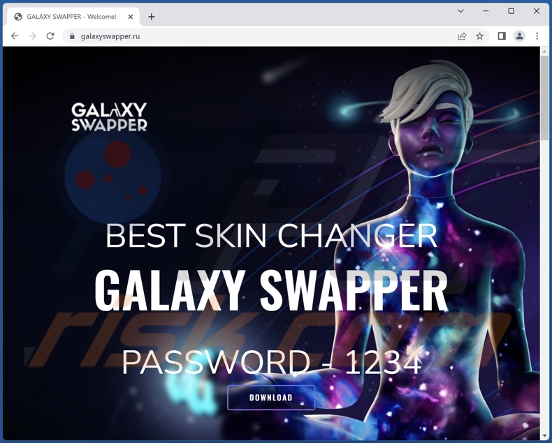 DotRunpeX Malware verbreitet gefälschte Galaxy Swapper Download-Webseite