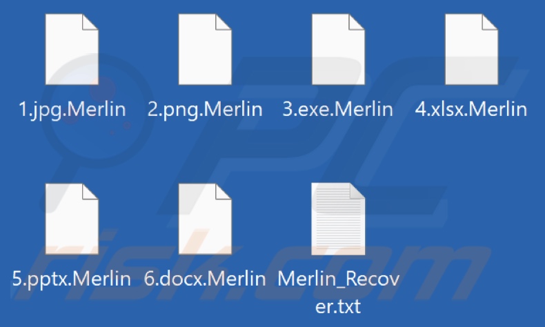 Von Merlin Ransomware verschlüsselte Dateien (.Merlin Erweiterung)