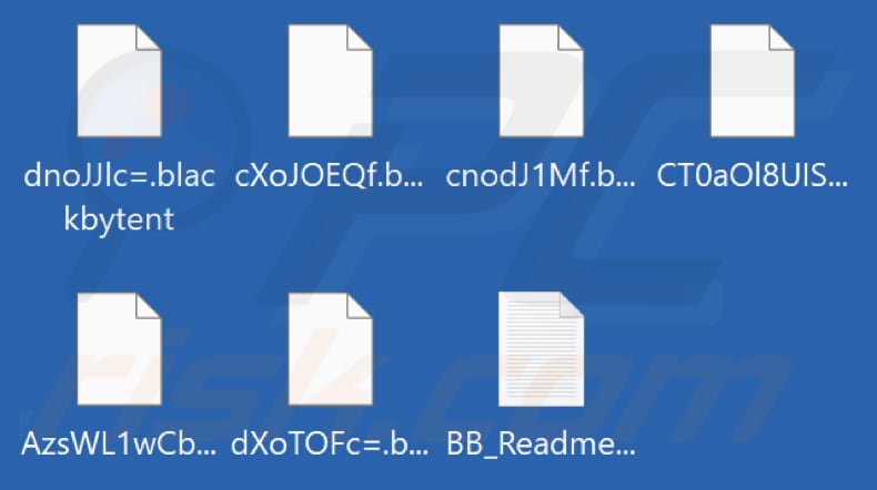 Von BlackByteNT Ransomware verschlüsselte Dateien (.blackbytent Erweiterung)