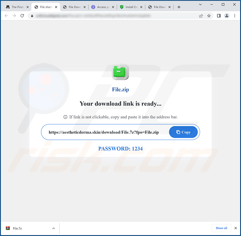 Verwendete betrügerische Webseite zur Förderung eines bösartigen Installationsprogramms, das den CovidDash Browserentführer injiziert