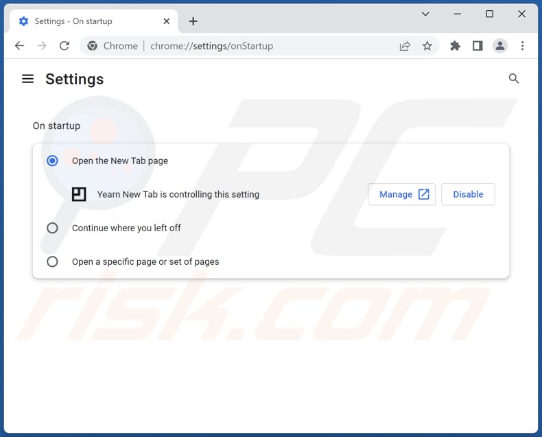 bing.com von der Google Chrome Startseite entfernen