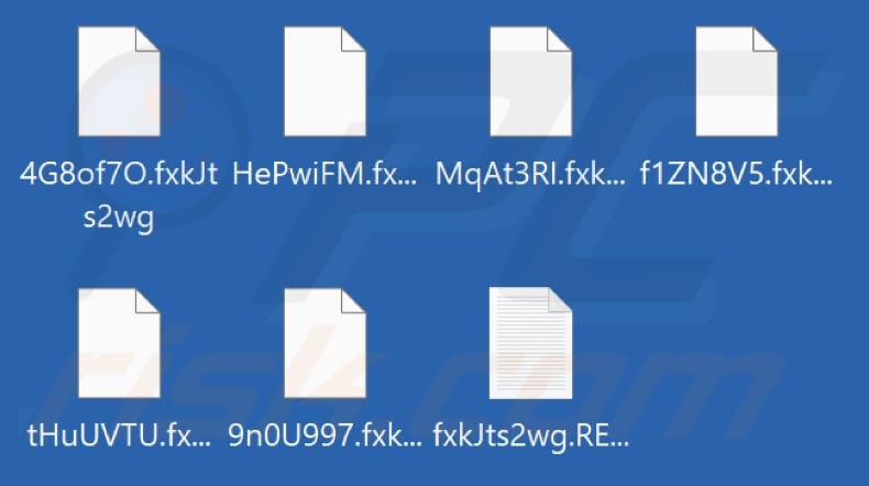 Von Buhti Ransomware verschlüsselte Dateien (mit der ID des Opfers als Erweiterung)