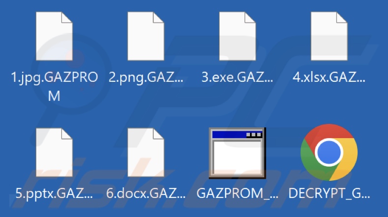 Von GAZPROM Ransomware verschlüsselte Dateien (.GAZPROM Erweiterung)