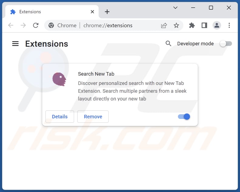 Mit askaibrowser.com verwandte Google Chrome Erweiterungen entfernen