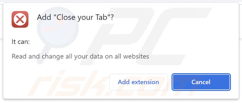 Close your Tab Adware