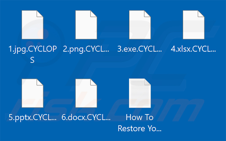 Von CYCLOPS Ransomware verschlüsselte Dateien (.CYCLOPS Erweiterung)