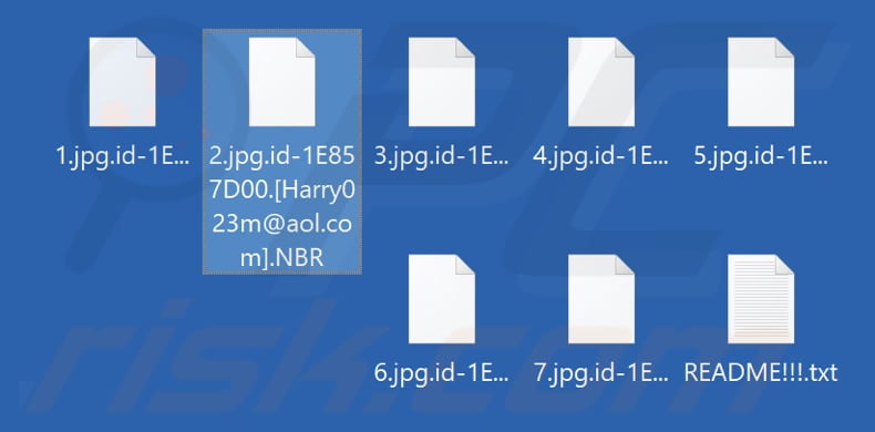 Von NBR Ransomware verschlüsselte Dateien (.NBR Erweiterung)