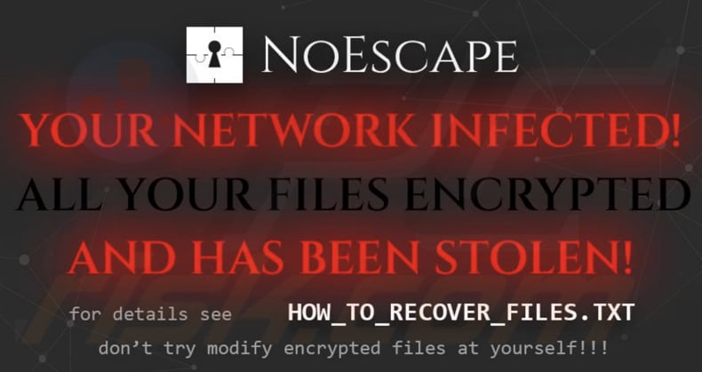 NoEscape Ransomware Hintergrund