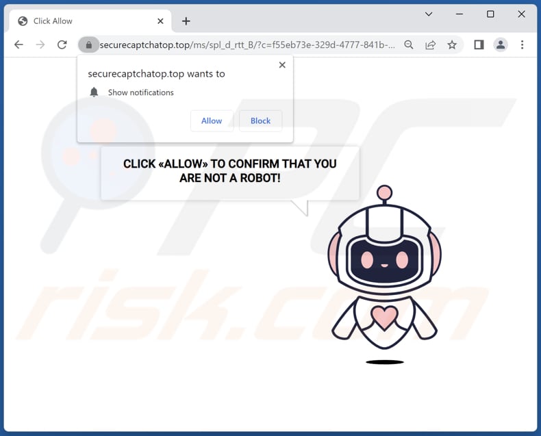 securecaptchatop[.]top Werbung